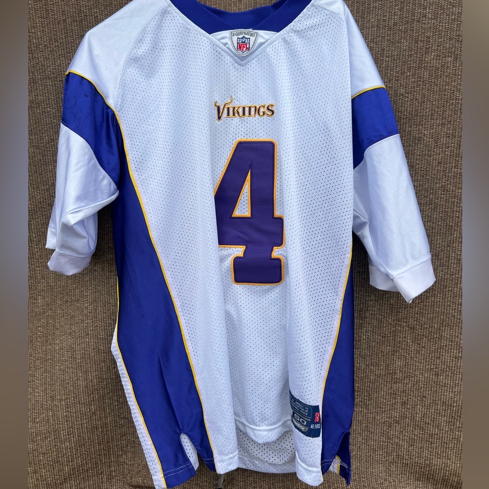 Brett Favre Minnesota Vikings NFL Football Jersey Sz M /50 Reebok On Field NWT